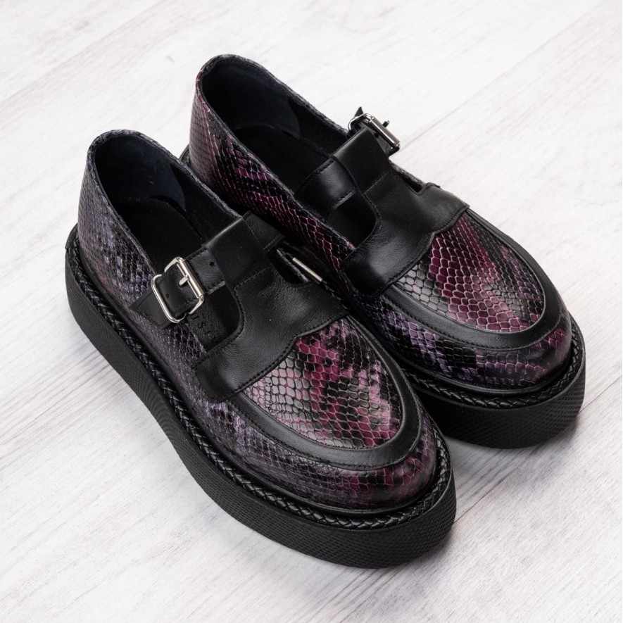     Pantofi - Celine - Purple Snake 